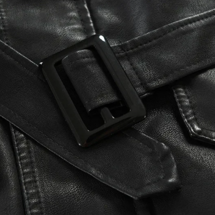 ANDRE™|GIACCA LUNGA ELEGANTE BIKER